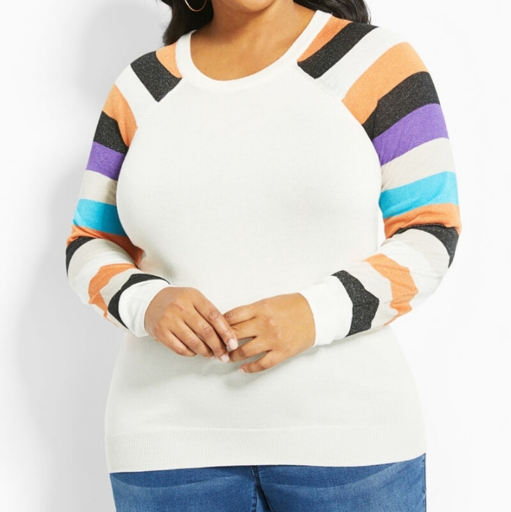 Ashley Stewart Women's Long Sleeve Tee.
